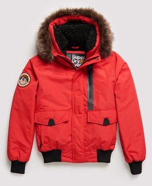 Superdry Everest Bomber Férfi Kabát Piros | JKEZO0516